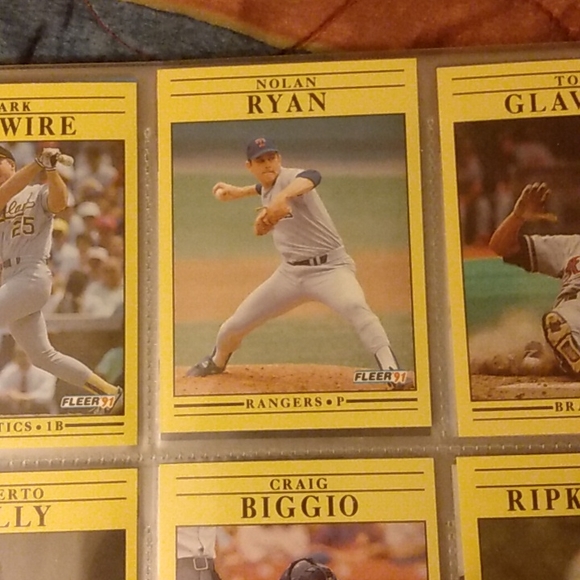 Mark McGwire Nolan Ryan Tom glavine Cal ripken Jr Craig biggio Roberto Kelly - Picture 3 of 3